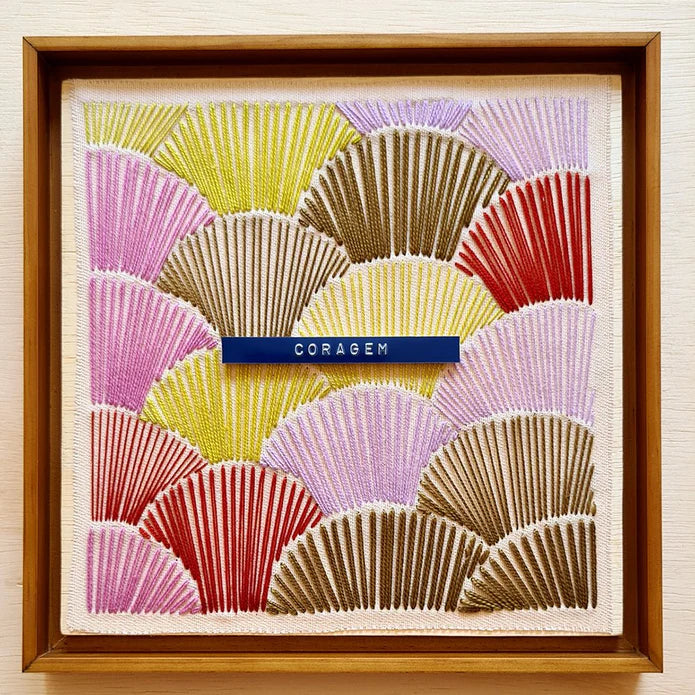 Quadro Lembretes Diários "Coragem"