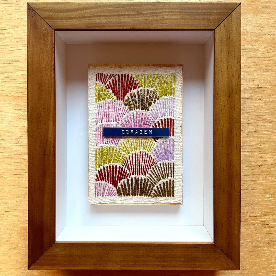 Quadro Lembretes Diários "Coragem"
