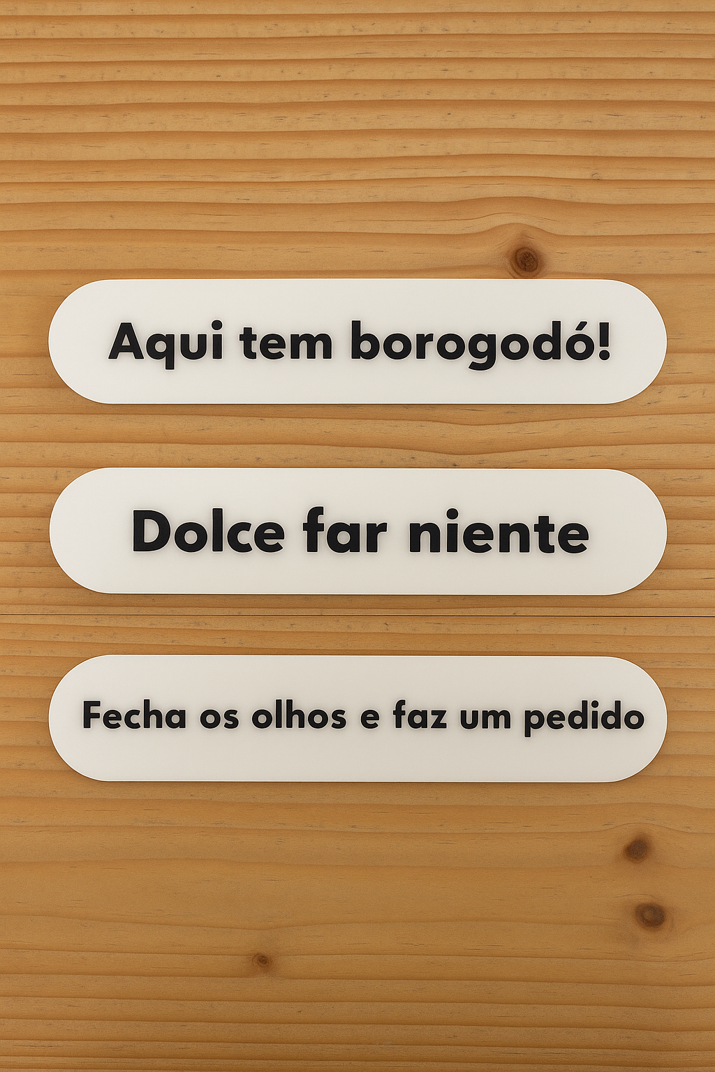 Luminária Pílula Preta Frases " Fecha os Olhos...."