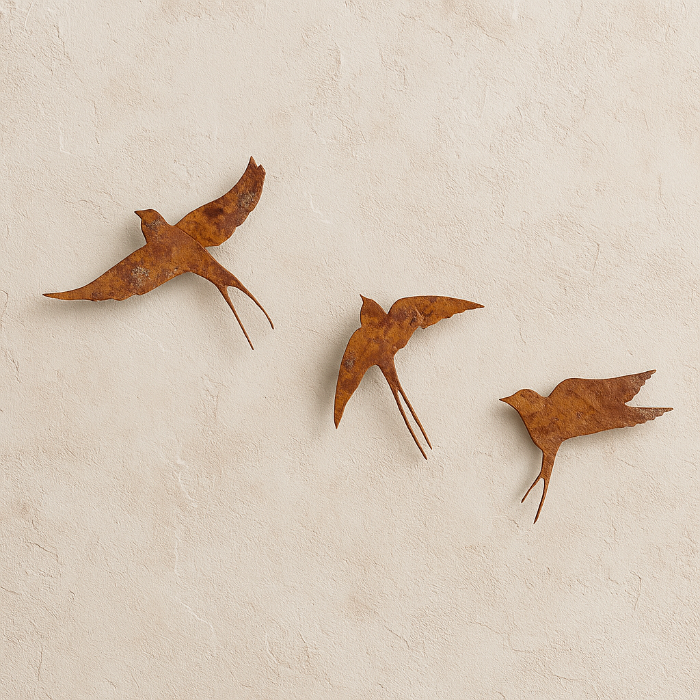 Trio Andorinha Escultura