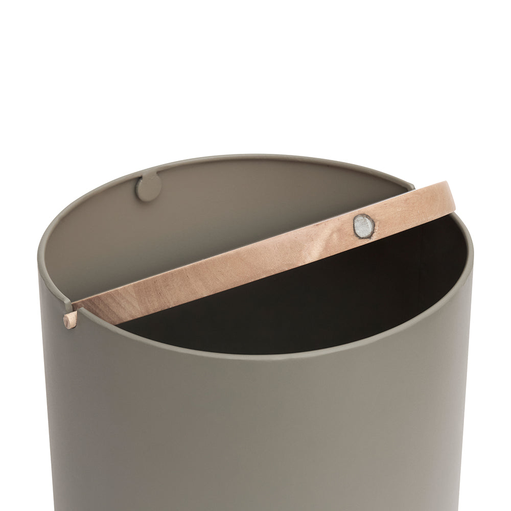 Lixeira de Metal e Madeira – 7 Litros