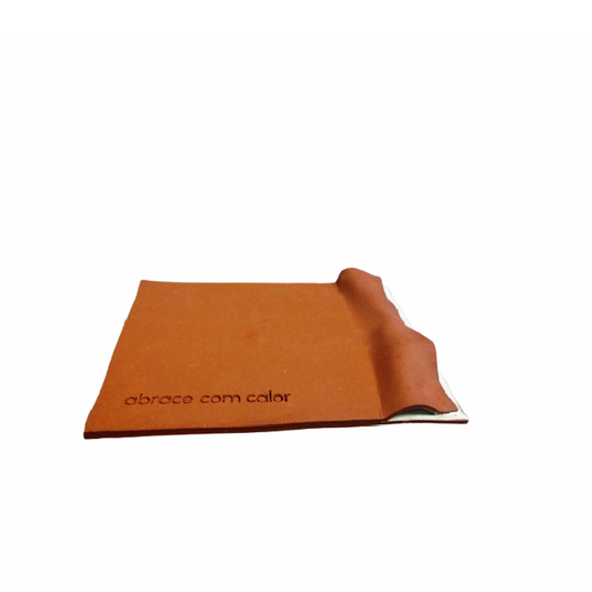 Placa Decorativa  Cerâmica – "Abrace com Calor"
