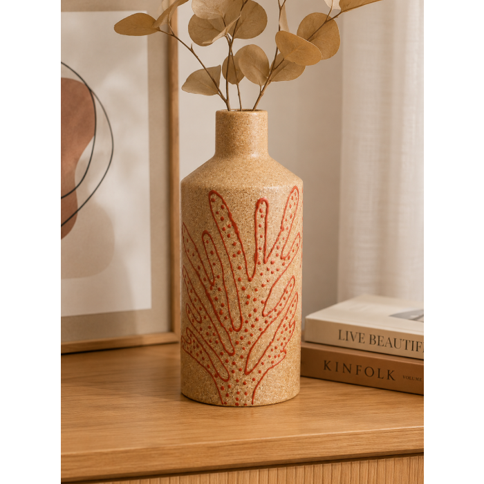Vaso de Cerâmica Coral M