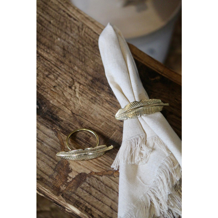 Porta Guardanapo Bronze Folha