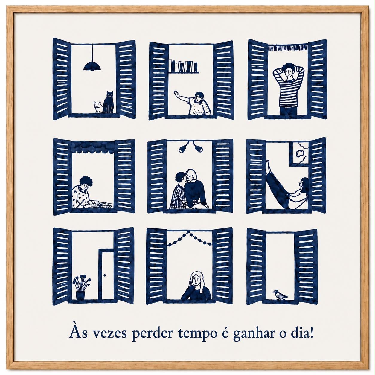 Wood Azule 15x15 -Perder Tempo