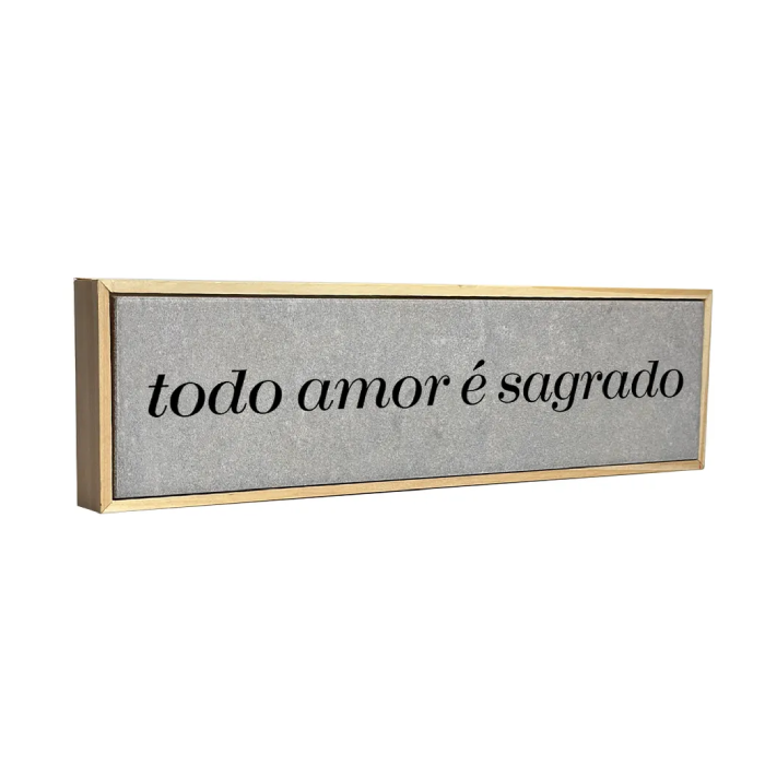 Wood Azule Cimento Queimado - Todo Amor é Sagrado