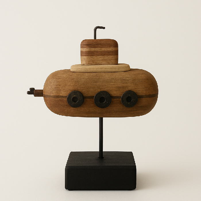 Escultura de Madeira – Submarino