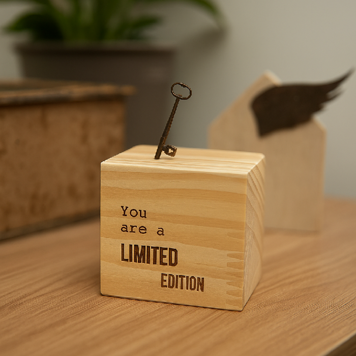Bloco Cubo "You Are a Limited Edition"