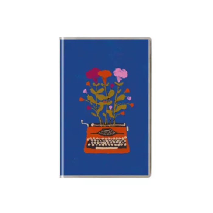 Caderneta Máquina de Escrever com Flor