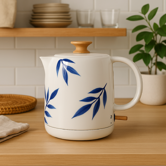 Chaleira Elétrica de Porcelana Elegance