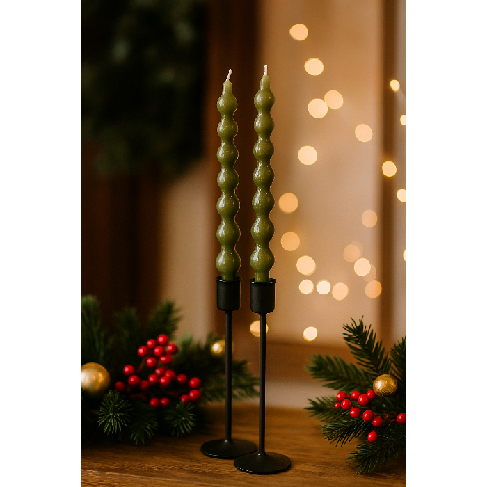Conjunto de Velas Parafina Verde