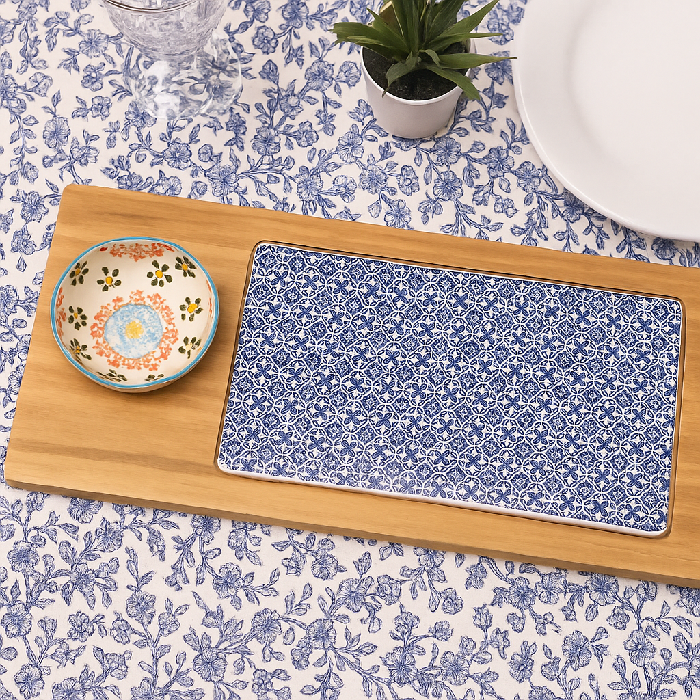 Conjunto para Petisco Floral