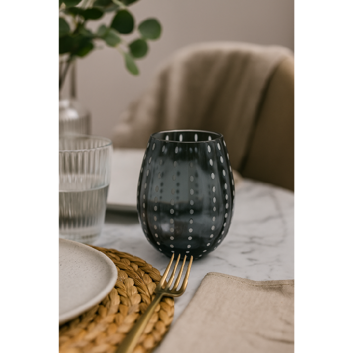 Copo Blue White Dots