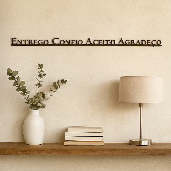 Frase de Ferro - Entrego Confio...