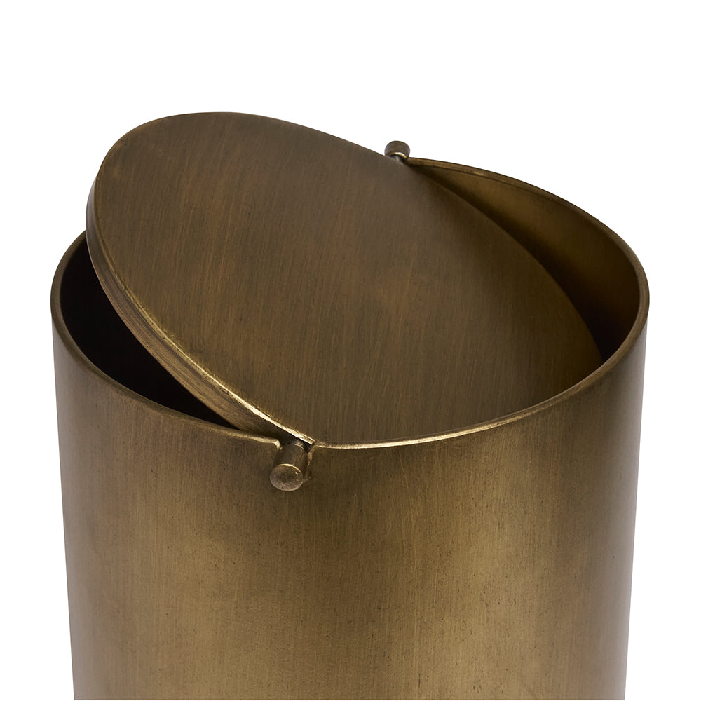 Lixeira de Metal com Tampa – 7 Litros