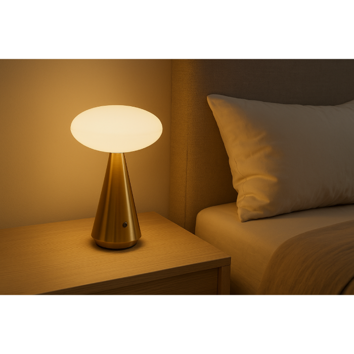 Luminária de Mesa LED Metal USB