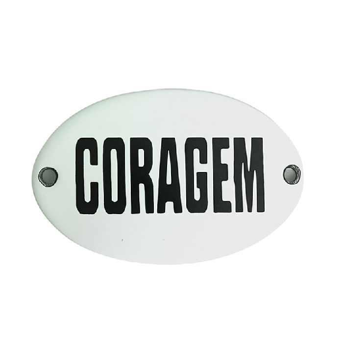 Mini Placa Coragem