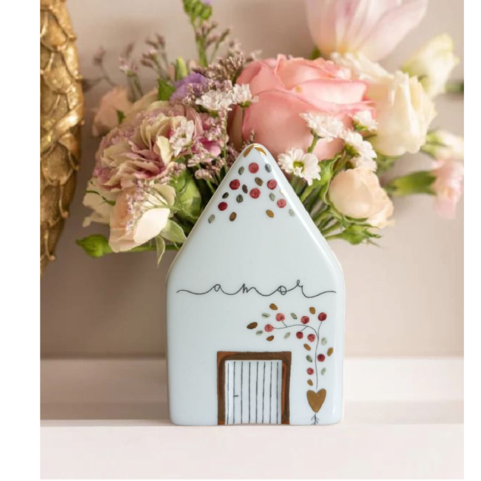 Mini Vaso Casinha Amor