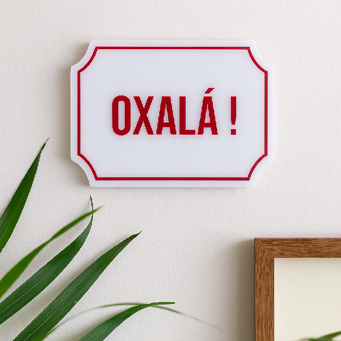 Placa Etiqueta Acrilica Oxalá
