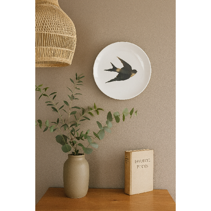 Prato Decorativo Andorinha - Greghi Design