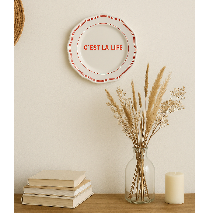 Prato Decorativo "C’est La Life"