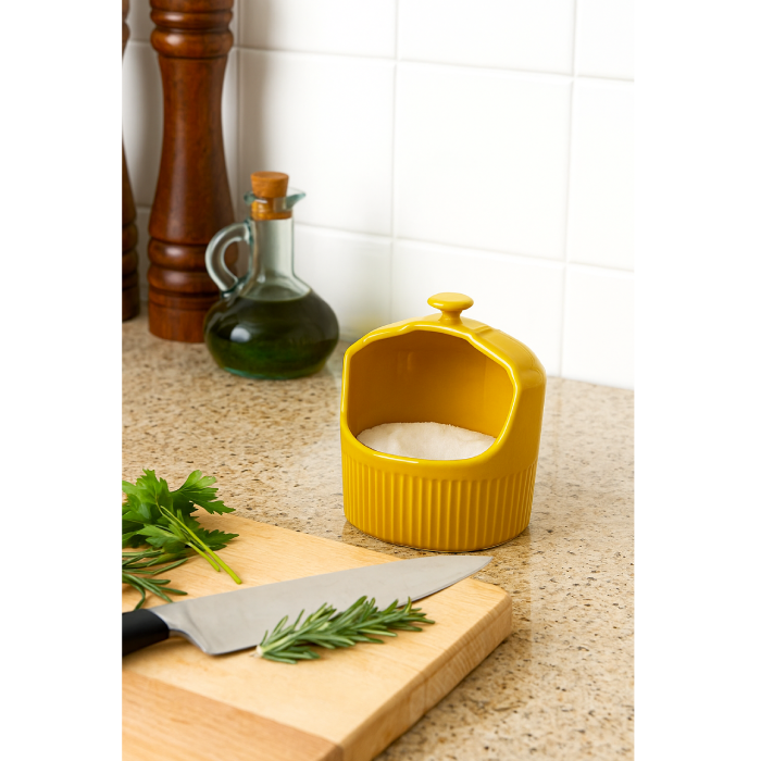 Saleiro de Porcelana Amarelo