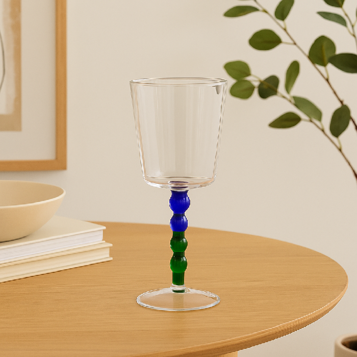 Taça com Haste em Esferas