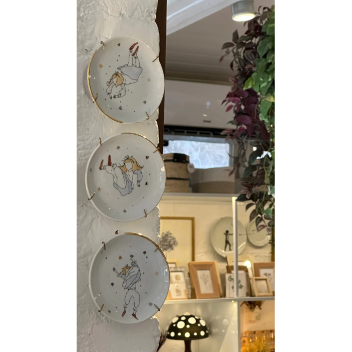 Trio de Pratos Decorativos - Mergulho Alice