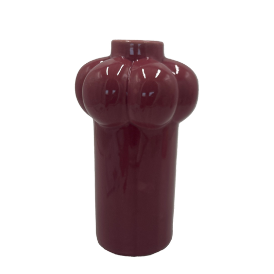 Vaso de Cerâmica Bordô