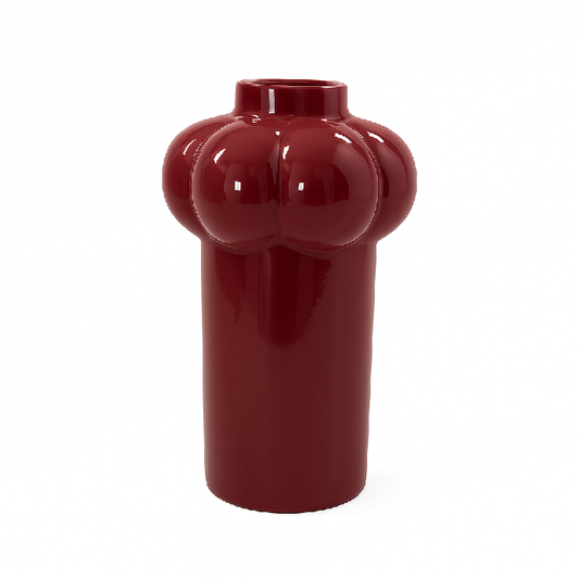 Vaso de Cerâmica Bordô