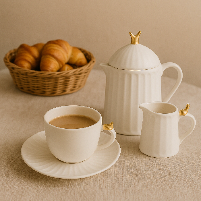 Leiteira de Cerâmica