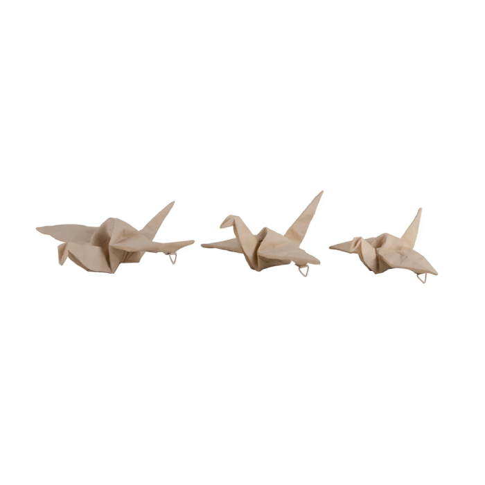 Conjunto de Passaros Origami Papel