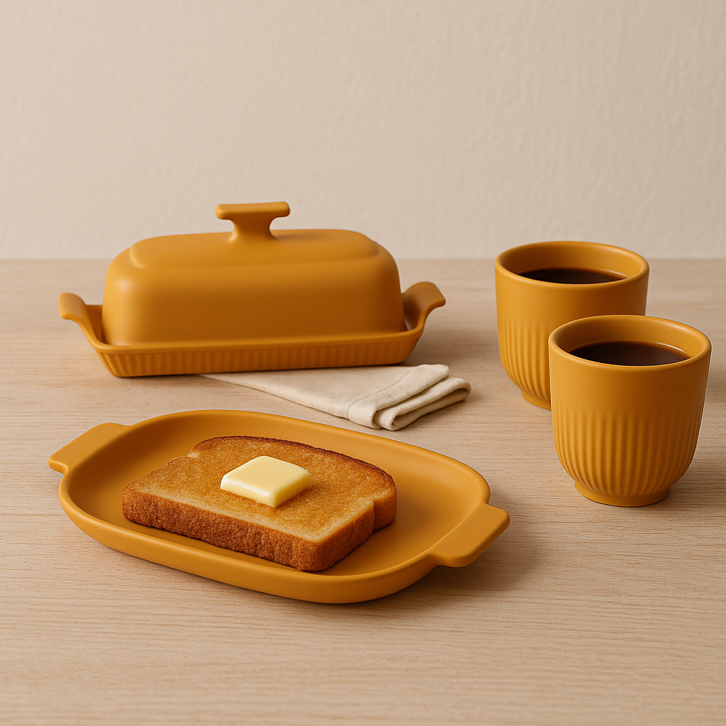 Bandeja de Porcelana Amarelo
