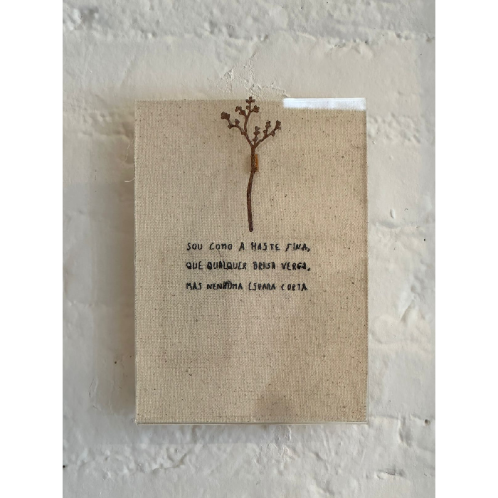 Moldura Acrilica Flutuant " Sou Como Haste Fina"