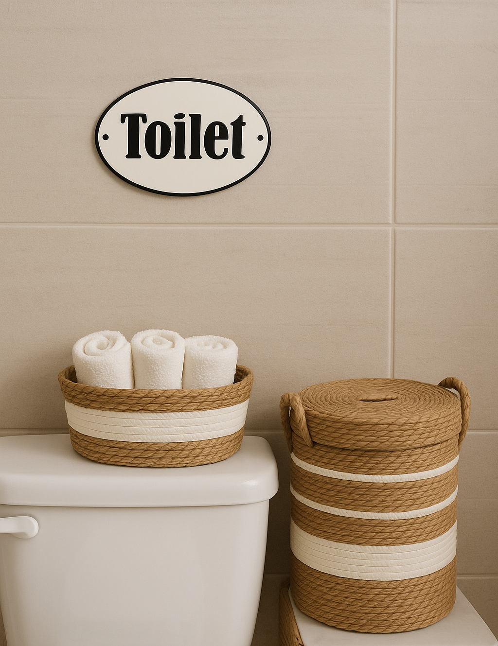 Placa Decorativa Esmaltada Toilet