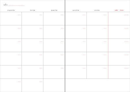 Agenda Planner Anna Cunha Escada - casaquetem