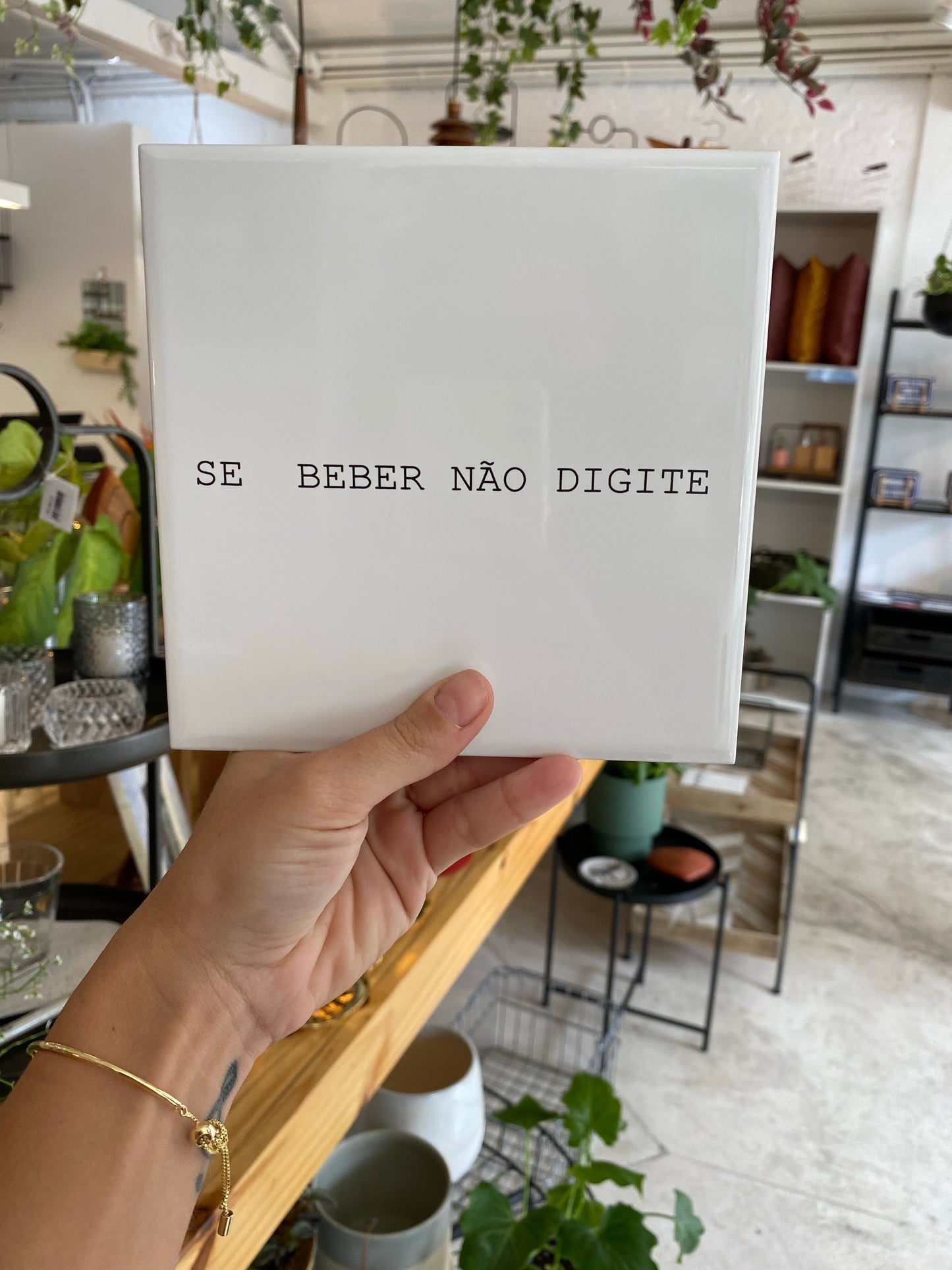 Azulejo Decorativo Se Beber não Digite - casaquetem