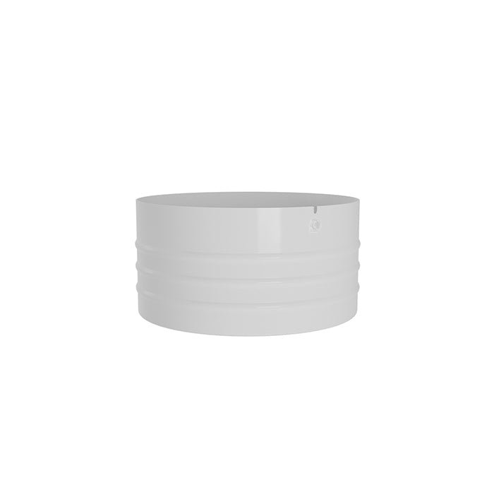 Cachepô Alumínio Cuia Friso Branco - casaquetem