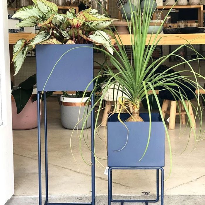 Cachepot de Chapa Médio Azul - casaquetem