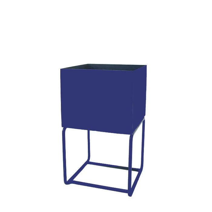 Cachepot de Chapa Pequeno Azul - casaquetem