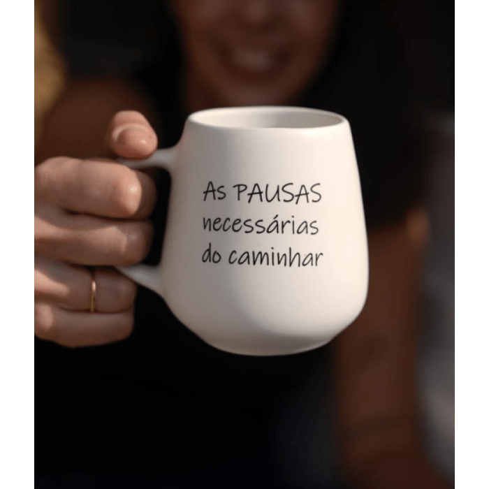 Caneca - As Pausas Necessárias do Caminhar - casaquetem