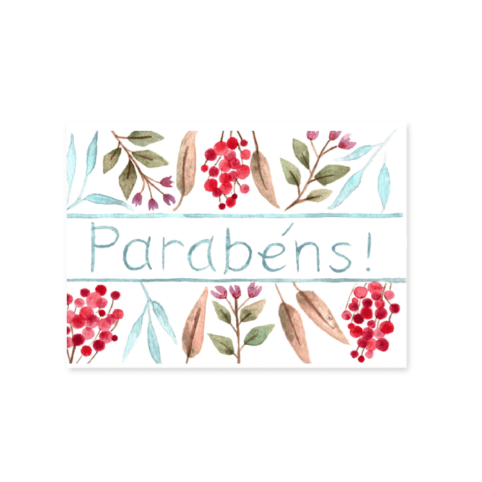 Cartão Dhoye Parabéns Quadrado - casaquetem