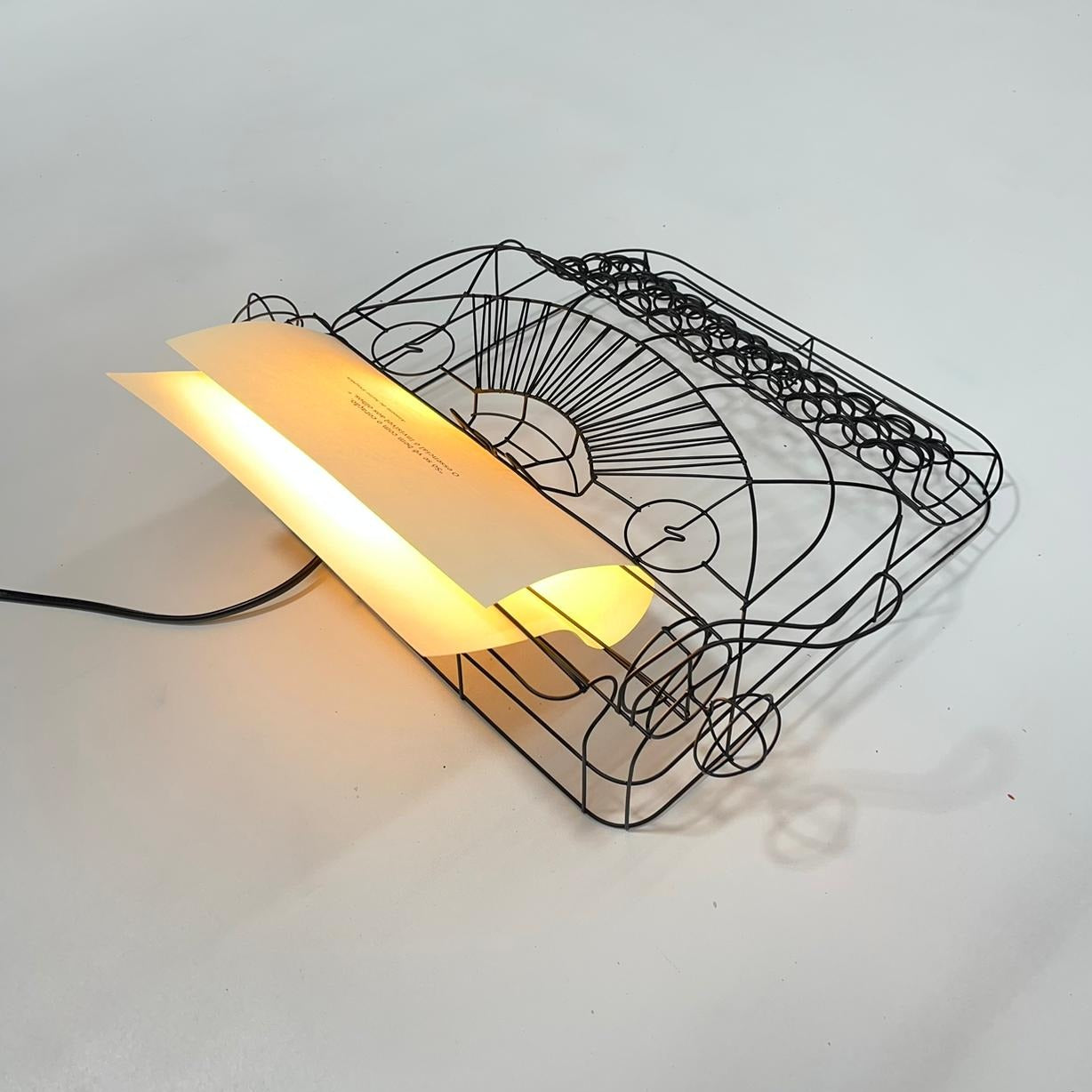 Luminária Máquina de Escrever Black