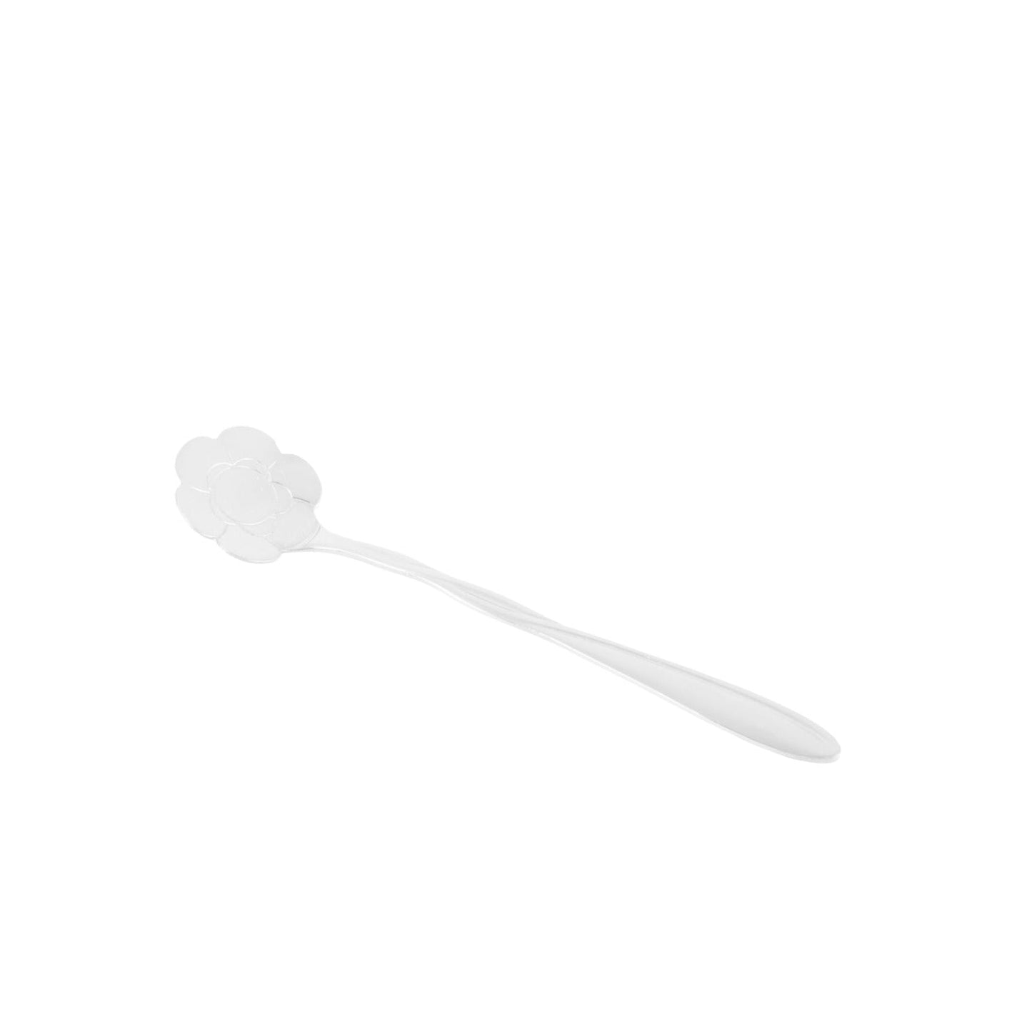 Colher em Aço Inox Rosa Prateada - casaquetem