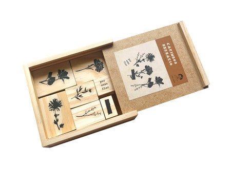 Kit de Carimbos Herbário - casaquetem