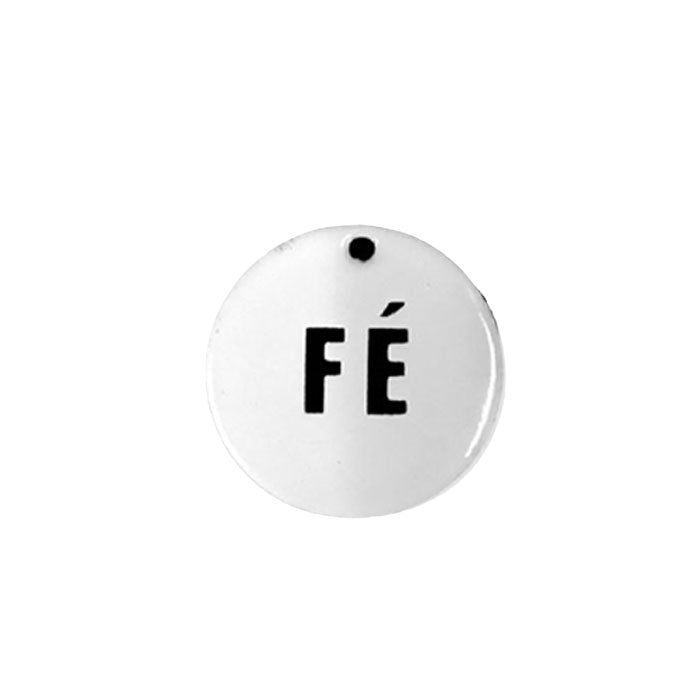 Mini Placa Redonda Fé - casaquetem