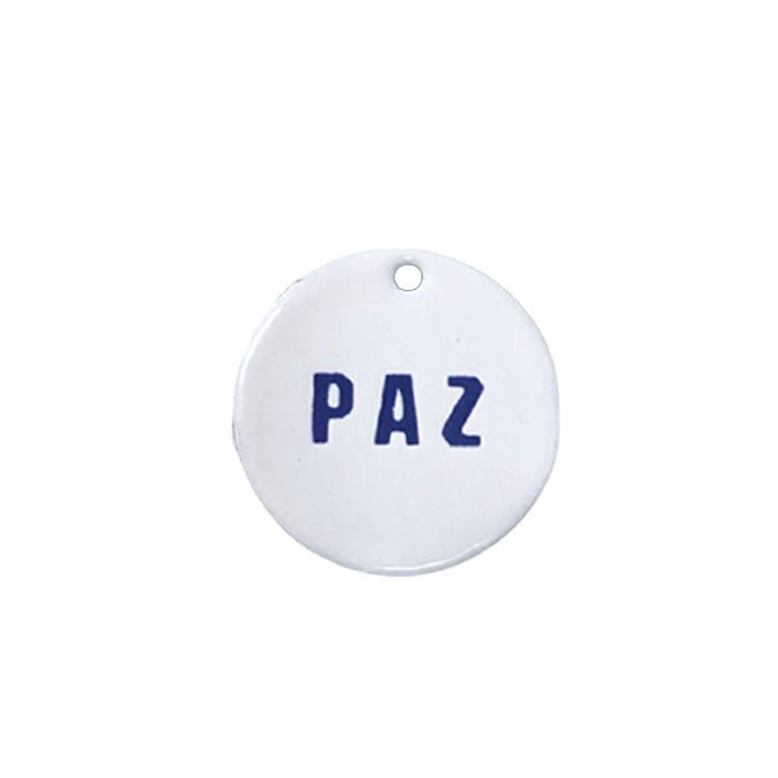 Mini Placa Redonda Paz - casaquetem