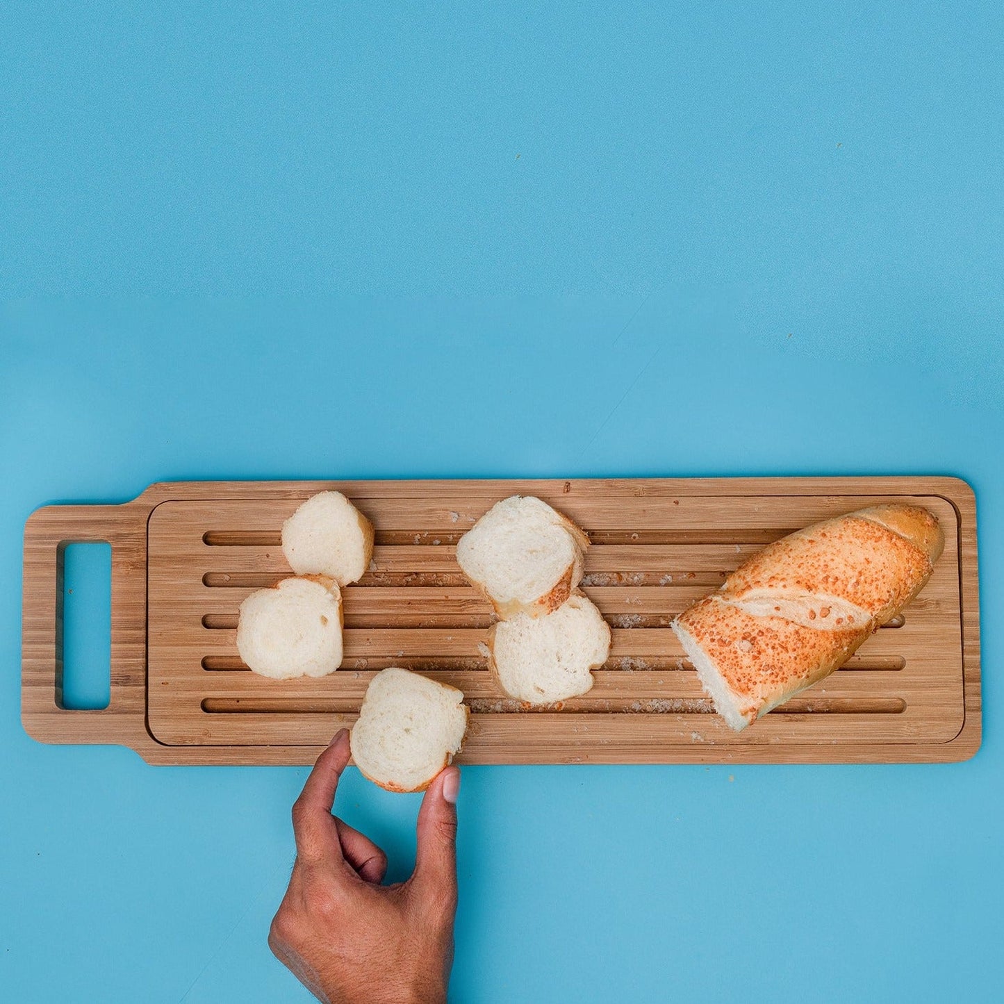 Tábua de Pão Migalheira em Bambu - casaquetem