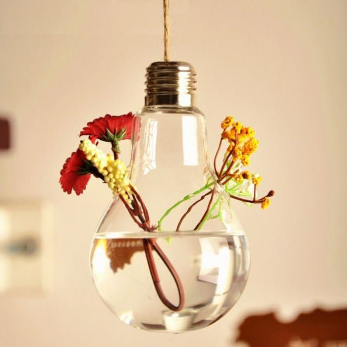 Vaso Suspenso Lâmpada em Vidro - casaquetem