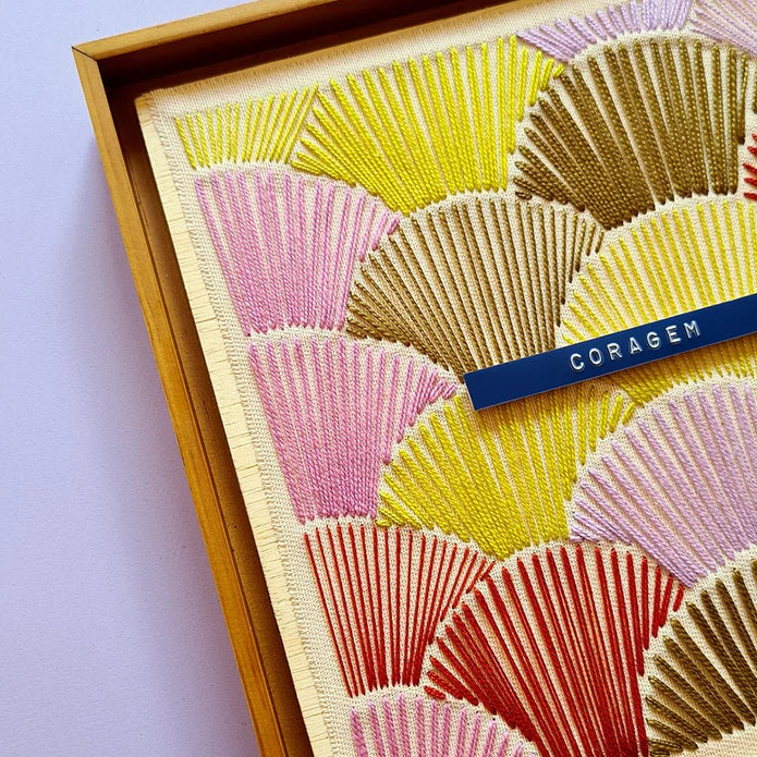 Quadro Lembretes Diários "Coragem"